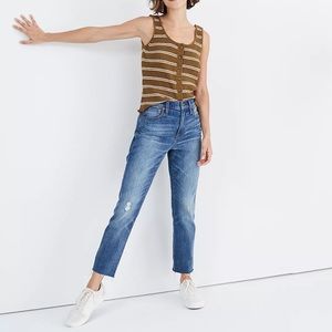 The High-Rise Slim Boyjean in Dover Wash: Raw-Hemmed Edition size 27 Boyfriend